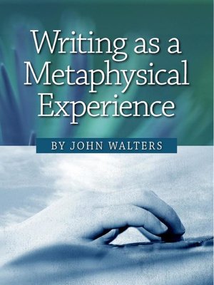 cover image of Writing as a Metaphysical Experience